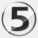 Search for number 5 stickers 5th