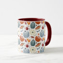 Search for autumn pumpkin pattern mugs Leaves