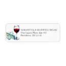 Search for red and blue wedding return address labels Stylish