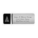 Search for silver black return address labels Trendy