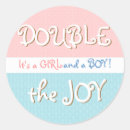 Search for pink and blue twins stickers Girl