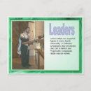 Search for leaders postcards Education