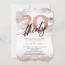Search for marble 30th birthday invitations Trendy