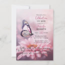 Search for butterfly daisy invitations Pink