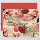 Search for roses scrapbook paper Antique