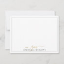 Search for gold initials note cards Chic