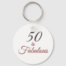 Search for fabulous birthday key rings 50th