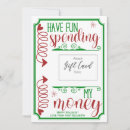 Search for funny money seasonal cards Green