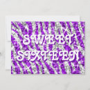 Search for purple zebra invitations Stripes