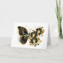 Search for butterfly note cards Gold