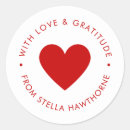 Search for love and gratitude stickers Simple