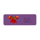Search for red ribbon return address labels Bow