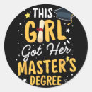 Search for masters degree stickers Party