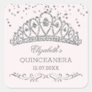 Search for quinceanera square stickers Crown