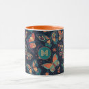 Search for butterfly monogram mugs Pattern