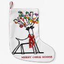 Search for moose christmas stockings Snow