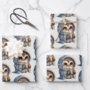 Search for big bird wrapping paper Owl