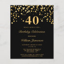 Search for mens 40th birthday invitations For him