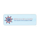 Search for blue stripe return address labels Pattern