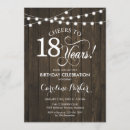 Search for rustic 18th birthday invitations String lights