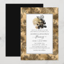 Search for gold and black 50th anniversary invitations Floral