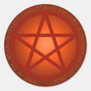 Search for red pentacle stickers Pagan