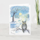 Search for owl christmas cards Blue