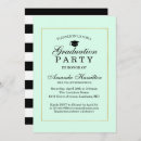 Search for mint green graduation invitations Stripes