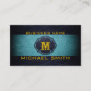 Search for black and teal business cards Trendy