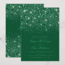 Search for emerald glitter invitations Chic