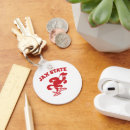 Search for heads of state key rings Fierce red eagle design