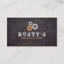 Search for mechanic business cards Modern