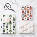 Search for gold nutcracker wrapping paper Modern