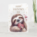 Search for sloth valentines day cards Cute