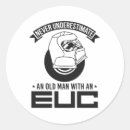 Search for never underestimate stickers Old man