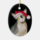 Search for sphynx cat christmas tree decorations Kitty