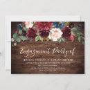 Search for country engagement party invitations Burgundy