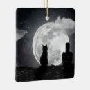 Search for moon christmas tree decorations Black and white