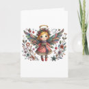 Search for angel wings christmas cards Red