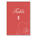 Search for red poppies table cards Floral