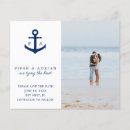 Search for nautical knot invitations Navy blue