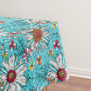 Search for orange and blue tablecloths Flowers