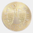 Search for new years clock stickers Gold