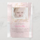 Search for baptism and birthday invitations Rose gold