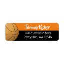Search for orange and black return address labels College