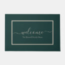 Search for dark green doormats Welcome