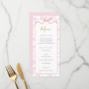 Search for pink menus Vintage