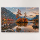 Search for autumn scenes puzzles Trees