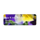Search for pansy flower return address labels Purple