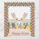 Search for happy easter labels Bunny